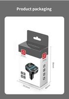 Nouvel émetteur FM Bluetooth 5.4 pour voiture, chargeur rapide double USB Type-C, adaptateur de voiture, modulateur radio mains libres, lecteur MP3