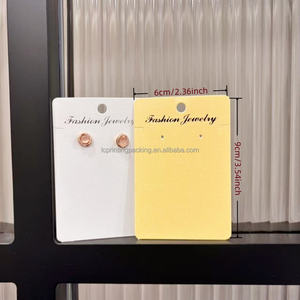 Cartoncini per <span class=keywords><strong>Gioielli</strong></span> 6x9 cm con Superficie Texturizzata, per Collane e Orecchini, Personalizzabili con Logo, Vendita all'Ingrosso - Product Image 4