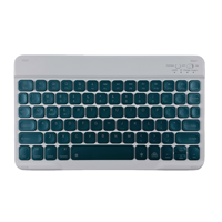 Clavier sans fil TASSO CZ004 Mini Scissor avec rétroéclairage RGB, Bluetooth, touches multimédias, rechargeable USB-C, ultra-fin, compatible espagnol, Plug & Play