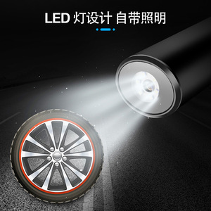เครื่องสูบลมยางไร้สายแบบพกพา QY 12V หน้าจอ LCD ดิจิตอล สูบลมเร็ว ใช้ได้กับรถยนต์และมอเตอร์ไซค์ - Product Image 2