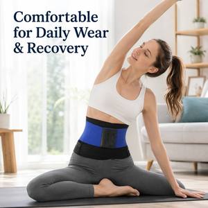 <span class=keywords><strong>Ceinture</strong></span> de maintien <span class=keywords><strong>abdominale</strong></span> ajustable en néoprène élastique avec soutien respirant pour l'entraînement physique - Product Image 2