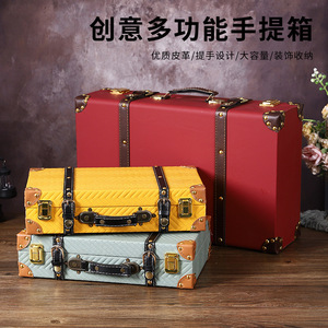 Caja de Almacenamiento de Madera Retro Mystic Arts con Detalles en Cuero para Viajes, Decoración de Bodas, Diseño Minimalista para Equipaje - Product Image 5