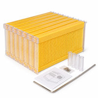 Kit de 7 cadres de ruche à flux automatique en plastique de qualité alimentaire pour apiculture