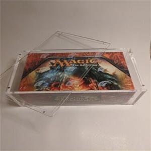 Acrylic Exclusive Design <b>Magic</b> Draft Booster Pack <b>Box</b> Custom clear for <b>Magic</b> the Gathering Magnet Lid Core Set - Product Image 3