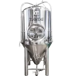 1BBL stainless steel beer conical cooling jacket fermenter FV CCT for beer brewing brewery system
