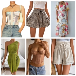 Nouveau stock de vêtements mixtes 2026 : Balles de hauts courts pour femmes, T-shirts et robes décontractées d'occasion pour femmes - Product Image 4