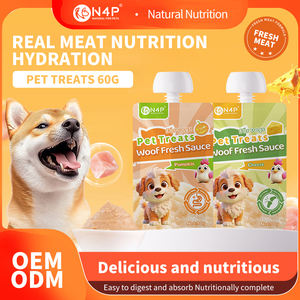 Friandises pour chiens à la viande fraîche soyeuse et lisse 90g Woof Fresh <span class=keywords><strong>Sauce</strong></span> Aliment humide hydratant avec plusieurs nutriments Friandises humides naturelles - Product Image 3