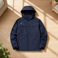 Jaket Angin Tahan Air Berkualitas Tinggi, Dapat Dilipat, Anti Angin, Pakaian Bersepeda, Jaket Hiking Outdoor Berkerudung