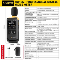 FNIRSI FDM-02 Sonomètre numérique de haute précision 30dB-130dB Sonomètre pondéré A/C Instrument de mesure du niveau sonore portable OEM
