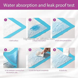 סרט PE כחול מותאם אישית סופר סופג מהיר יבש ללא החלקה עיצוב חד פעמי כלב חיות מחמד פיפי כרית - Product Image 5