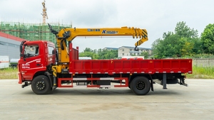 Very <b>Cheap</b> RHD and LHD Diesel Engine Dongfeng Cargo <b>Box</b> Truck Mounted Hydraulic 10-15tons Lifting Telescopic Boom Crane - Product Image 5