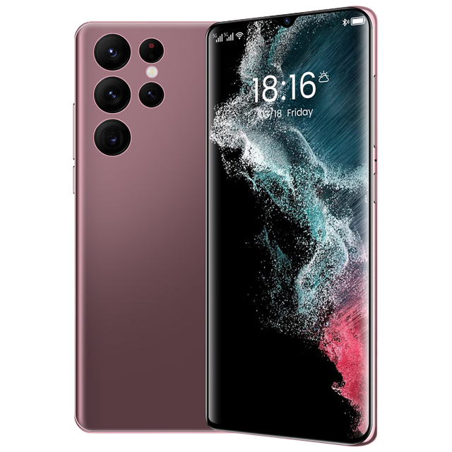 New Arrival Ultra 5G S22 for Android Smartphone 6.7 Inch Full Screen 16GB+512 Memory Card Dual SIM 6800mAh Smart Features