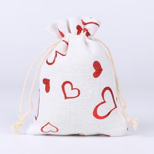 Bolsas de Algodón con Cordón Personalizadas al por Mayor de Fábrica, Bolsa de Regalo Ecológica, Bolsa de Almacenamiento para Regalos del Día de San Valentín, Bolsa Protectora contra el Polvo - Product Image 5