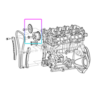 Pour BAIC Nouveau D50U5 U5 PLUS Moteur VVT Phaser Assemblage Roue de distribution de l'arbre à cames d'échappement K00530042 K00530043 K00530047
