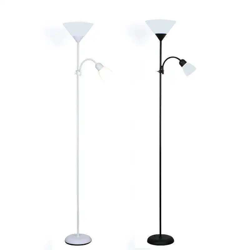 Sml Cheap Simple Son And Mother Angel E27 Two Lamp Holder Shade Incandescent Bulb Metal Base Standing Floor Lamp