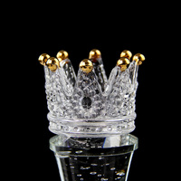 Mode Beauté Pageant Événement Gagner Coupe Bulle Cristal Pilier Couronne Trophée Verre Trophée Prix