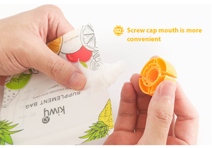 OEM PE in plastica stampata su misura sacchetti di spremitura per alimenti per bambini sacchetti per beccuccio per purea biologica in casa liquido per bambini cibo per bambini - Product Image 5