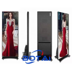 Áp Phích <span class=keywords><strong>Led</strong></span> Đứng Trên Sàn Botai 640X1920mm P1.86 P2 P2.5 P3 Gob Tấm Màn Hình Hiển Thị <span class=keywords><strong>Led</strong></span> Gương Di Động 4G Wifi Usb - Product Image 2