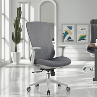 Chaise de bureau ergonomique moderne de luxe de haute qualité, pivotante en maille, avec soutien lombaire réglable, vente en gros directe d'usine