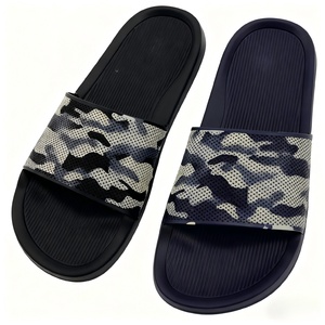 Mens Platform Fashion Camouflage <b>Slide</b> Sandals Perforated Breathable Strap Non Slip Sole Lighted Comfort Summer Beach <b>Pool</b> - Product Image 2