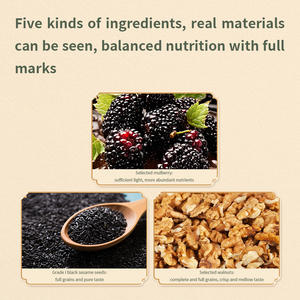 גלולות שומשום שחור הנמכר ביותר בריאות מיובש שמש מאודה כדורי צמחים שחורים שומשום מזון גבוה תכולת ויטמין גבוהה - Product Image 2