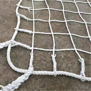 ตาข่ายโพลีโพรพิลีนคุณภาพสูงแบบถักปมสำหรับงานขนส่งสินค้า ตาข่ายนิรภัยป้องกันการตกสำหรับงานก่อสร้าง พร้อมบริการตัดตามขนาด - Product Image 1