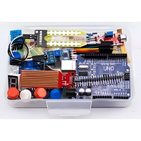 UNO R3 Starter Kit Perlengkapan Pembelajaran Elektronik dengan Sensor Panduan Tutorial Breadboard Proyek Pemrograman DIY untuk Pemula STEM