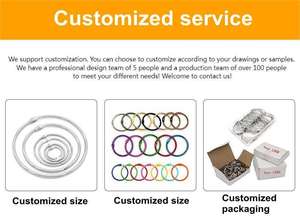 Anillas de Encuadernación de Hojas Sueltas de Metal Negro de 1.2 Pulgadas para Cuadernos, Marca EWANG - Product Image 5