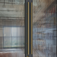 Poignées de porte d'entrée modernes longues en acier inoxydable, poignées poussoir-tiroir pour portes d'entrée en verre ou en bois
