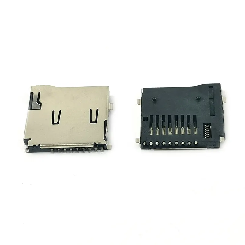 एसडी कार्ड कनेक्टर पुश टी फ्लैश कार्ड H1.8mm कनेक्टर TF कार्ड कनेक्टर