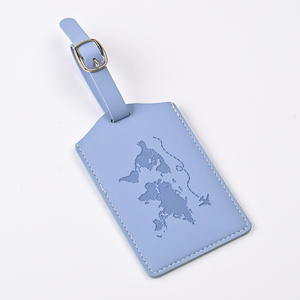 Etichette all'ingrosso del bagaglio dell'unità di elaborazione per la mappa del mondo di viaggio debossate della valigia del cuoio dell'unità di elaborazione per le promozioni di nozze regali Multi-colori - Product Image 6