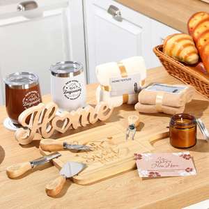 Set de Regalo de Lujo para el Hogar para Parejas, Cesta de Regalo para Mujeres, para Casa Nueva, Apartamento, Juego de Vajilla para la Cocina, Regalos de Inauguración - Product Image 6