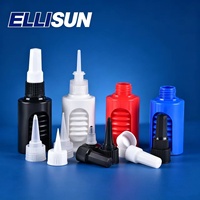 Colle anaérobie en plastique LDPE, flacon à ressort de 50 ml, flacon compte-gouttes à presser avec bouchon à vis