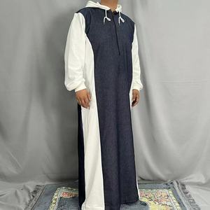 Polyester Và Viscose Vải Chất Liệu Hồi Giáo Quần Áo Arab Thobe Thawb Áo Abaya <span class=keywords><strong>Thoub</strong></span>/Hồi Giáo Quần Áo Hồi Giáo Ăn Mặc - Product Image 4