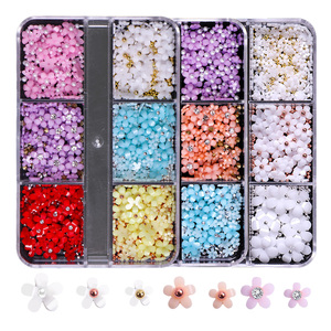 2025 Offre Spéciale ongles accessoires Art 3D résine rose <span class=keywords><strong>blanc</strong></span> violet rouge fleur en gros ongles décoration fleur <span class=keywords><strong>avec</strong></span> <span class=keywords><strong>strass</strong></span> - Product Image 1