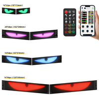 Nouvelles lumières de voiture RGB Devil's Eye 2 pièces, 512/1024/1280 LED, 12V, 4,5m, USB, changement de couleur via application/télécommande, éclairage de calandre, étanche IP68, CE