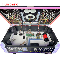 Distributeur automatique de bonbons Funpark Hit Beans avec musique et lumières, jeu de billets de loterie pour 2 joueurs, fonctionne avec des pièces de monnaie, personnalisable, adapté aux enfants