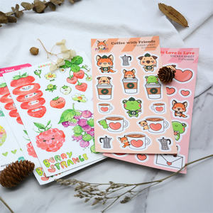 Stiker Vinyl Kiss Cut Anime Kartun Berkualitas Tinggi dengan Pola Hewan untuk Dekorasi Laptop, Botol Air, dan Notebook - Product Image 4