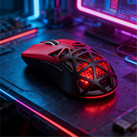 Souris de jeu photoélectrique Keywin New V3 légère, perforée, ergonomique, à 6 boutons, avec suivi optique, pour le jeu en trois modes, e-sport, RGB