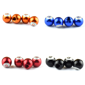 Aluminum Alloy Valve <b>Cap</b> Green 8 Ball Shape For Car Tire American Valve <b>Stem</b> - Product Image 2
