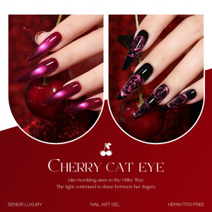 JTING Esmalte de Uñas en Gel Efecto Ojo de Gato <span class=keywords><strong>Cereza</strong></span> 20 Colores para Año Nuevo y San Valentín, Libre de TPO/HEMA, OEM ODM, Esmalte Magnético - Product Image 6