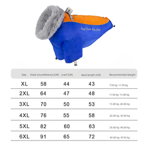 Joymay venta al por mayor chaquetas de lujo para perros invierno grueso terciopelo cachorro abrigo a prueba de viento impermeable ropa para mascotas para perros medianos a grandes - Product Image 4