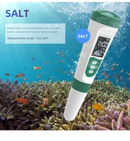 Testeur de qualité de l'eau 5-en-1 Ruixiangtong M51 (TDS, pH, EC, salinité, température) (0-50) pour aquariums et aquaculture