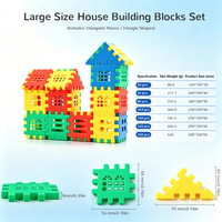 Jouet de construction numérique éducatif créatif en plastique pour enfants de 5 à 7 ans, briques carrées emboîtables DIY, ensemble de construction