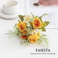 Bunga Palsu Buatan dari Sutra, Kuncup Peony, Buket Bunga Palsu yang Terlihat Asli, Dekorasi Buatan Tangan DIY untuk Pernikahan dan Pesta