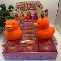 Jouet Squishy Canard Géant Fruité Ananas, Doux, à Remontée Lente, Sensoriel Anti-Stress à Presser, Cadeau pour Enfants, Vente en Gros