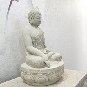Grande sculpture en pierre de granit de <span class=keywords><strong>Bouddha</strong></span> Amitabha assis en prière et en méditation, statues de <span class=keywords><strong>Bouddha</strong></span> Sakyamuni le <span class=keywords><strong>Tathagata</strong></span> à vendre - Product Image 5