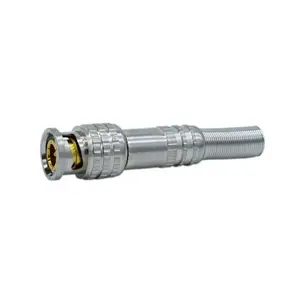 CCTV accessories hotsell Price F Male RG58 RG59 RG6 Coaxial Cable Plug weld-free 2 Pin CCTV BNC Connector