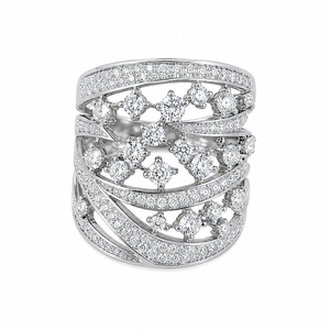 Anello con Linee Geometriche per Donne, Design Minimalista, Accessorio da Dito per Uso Quotidiano - Product Image 1