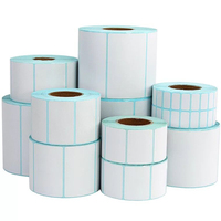 Étiquette thermique directe étanche 40x40mm papier autocollant auto-adhésif imprimé code à barres pour étiquettes d'emballage